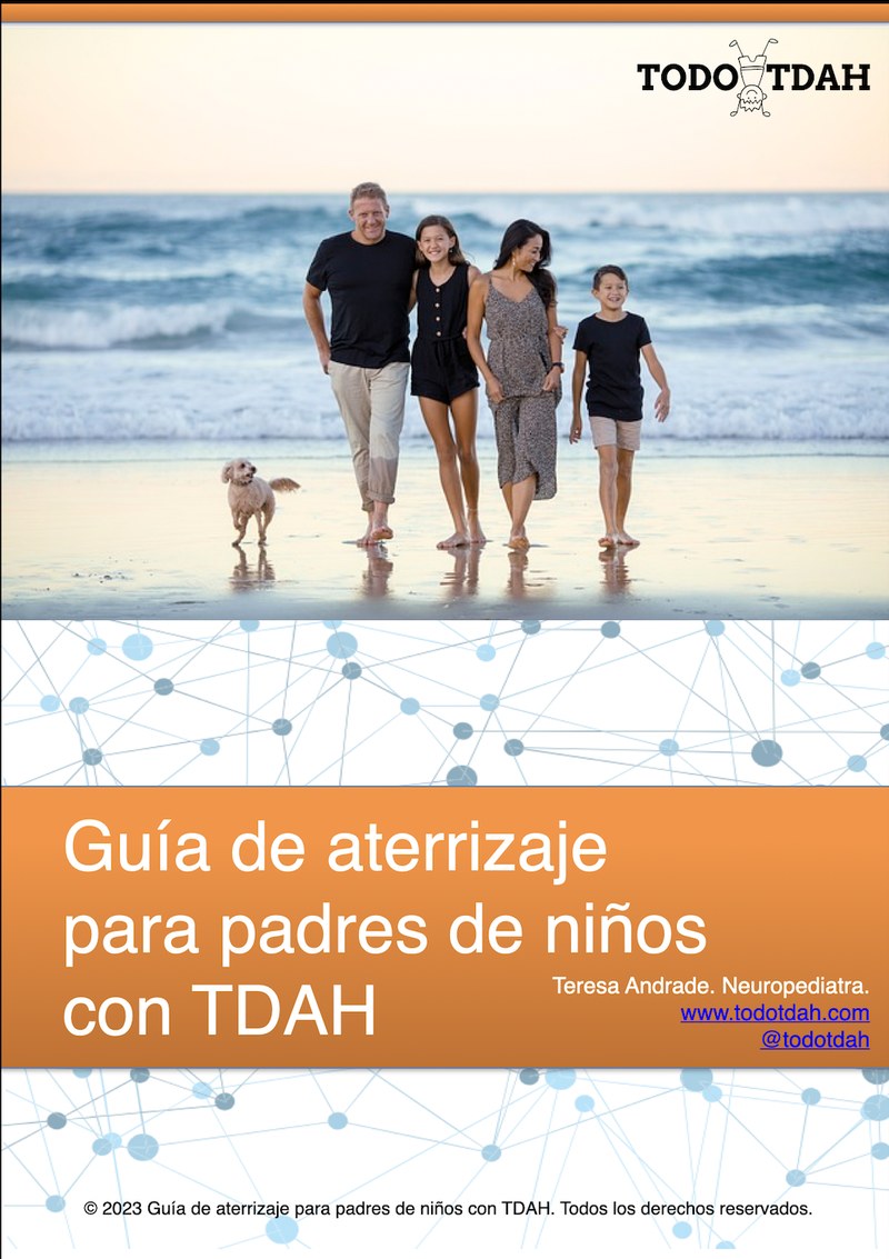 Portada de la Guía de aterrizaje para padres de niños con TDAH