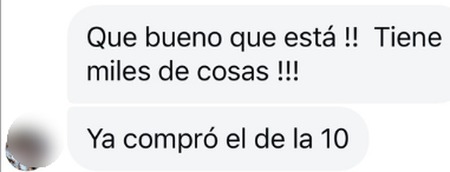 Comentario real de Instagram: que bueno que está, tiene miles de cosas. Ya compró el de la 10